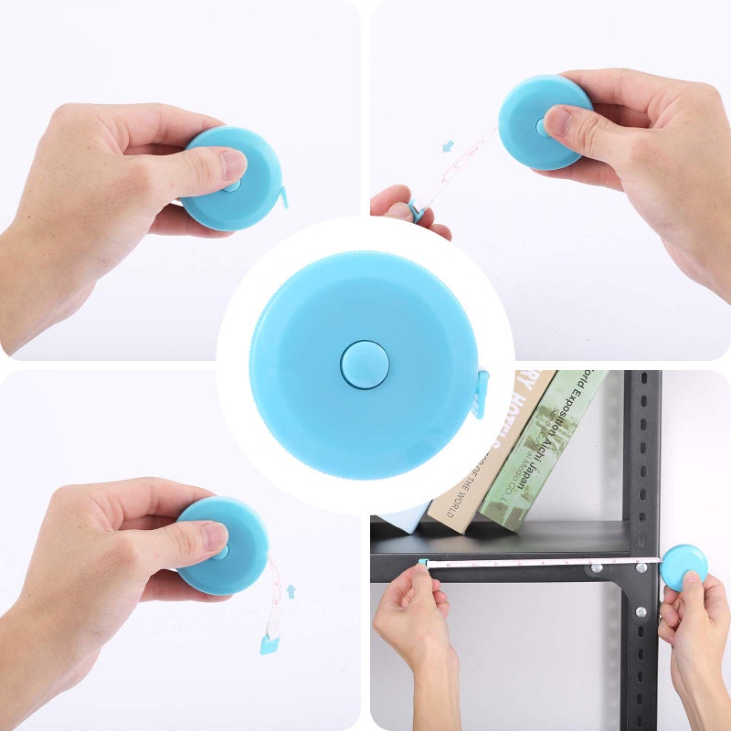 MUZHI Tape Measure, 10 Pack Measuring Tape for Body 60 Inch, Retractable Fabric Small Tape Measure for Sewing Tailor Medical Craft Cloth - Image 4